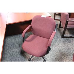Burgundy Midback Tilter Chair