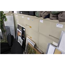 Beige 4 Drawer Lateral File Cabinet