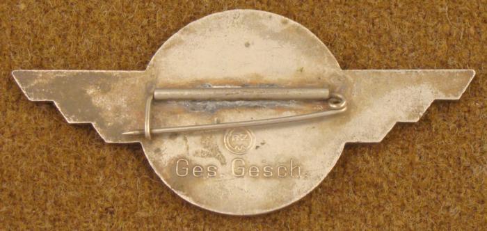RARE DLV-DEUTSCHER LUFTFAHRT-VERBAND CAP INSIGNIA