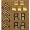 Image 1 : 13 ORIGINAL WWII UNIFORM PATCHES (1ST ARMY / OVERSEAS)