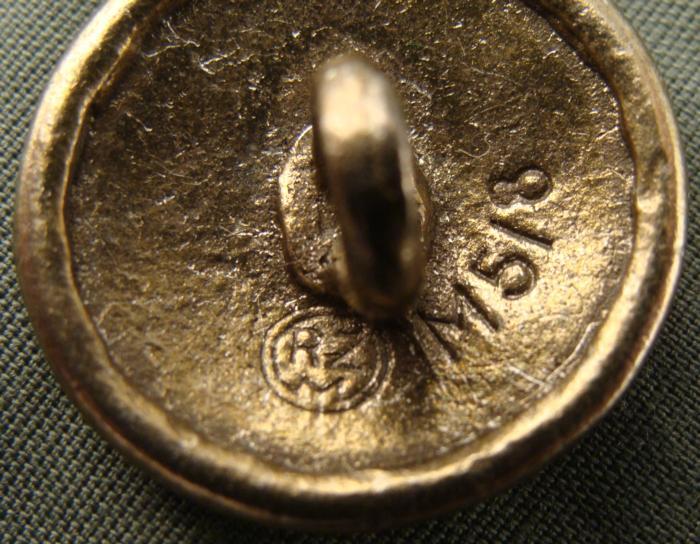 ORIGINAL NAZI SS TOTENKOPF CAP BUTTON-DEATH HEAD DIV. M