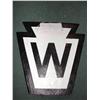 Image 1 : CAST IRON WHISTLE SIGN    