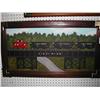 Image 1 : OIL ON CANVAS VIRGINIA LINE 3 COAL CARS AND  CABOOSE ON TRESTLE, M. PAYNE 1990    