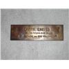 Image 1 : B&O RAILROAD BRASS PLAQUE    