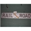 Image 1 : CAST IRON RAILROAD SIGN    