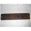 Image 1 : CAST IRON VGN RY, VIRGINIAN RAILWAY, TRUST PLATE,  RUSTY    