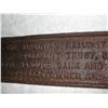 Image 2 : CAST IRON VGN RY, VIRGINIAN RAILWAY, TRUST PLATE,  RUSTY    