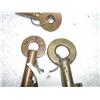 Image 2 : THREE BRASS KEYS: ERIE RR, NO  NAME, MO PAC    