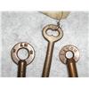 Image 1 : THREE BRASS KEYS: L&N RR (ONE IS TO THE CABOOSE 12  GAUGE)    