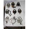 Image 1 : MINE LOCKS , NO KEYS, C&EI, N&W (X'S 2), NYC&STL,  SBT CO., FOUR UNMARKED    