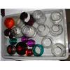 Image 1 : TL: GLOBES AND LENSES, 20 GLASS ITEMS: 5 3/8 N&W  CLEAR GLOBE, 5 1/2" C&O CLEAR GLOBE, 5 3/8"  PENNS