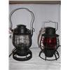 Image 1 : TWO LAMPS: NYC SYSTEM RDG CO. LOCO DEPT AND CITY  OF NEW YORK OLD STEEL CLAD    