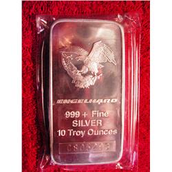 ENGELHARD .99+ Fine Silver 10 Troy Oz. Silver Bar