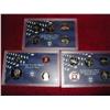 Image 1 : 3 PROOF SETS - 2-STATE QUARTERS 1-5, 1999 US MINT  PROOF SET