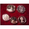 Image 1 : 1986 SILVER PROOF LIBERTY HALF, 1987 CANADIAN  SILVER PROOF, 1986 SILVER PROOF LIBERTY DOLLAR,  COPY