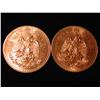 Image 2 : 2 - 50 PESOS MEXICAN GOLD PIECES (1-2 OZ OR 37.5  GRAMS ) X$