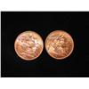Image 2 : TWO  1911 BRITISH SOVEREIGH GOLD COINS X'S $