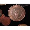 Image 2 : BAG OF COINS - 1887 MORGAN DOLLAR, 1896 MORGAN  DOLLAR, 1964 KENNEDY HALF, EISENHOWER BICENTENNIAL  