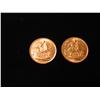 Image 2 : TWO 1903 BRITISH  EDWARD VII SOVEREIGN  X'S $