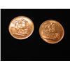 Image 2 : TWO 1903 BRITISH EDWARD VII SOVEREIGN GOLD COINS  X'S $