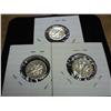 Image 2 : 1960, 61 AND 62 SILVER ROOSEVELT DIMES (PROOF)