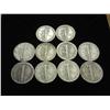Image 2 : 10 ASSORTED MERCURY DIMES