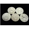 Image 2 : 5 ASSORTED BARBER DIMES