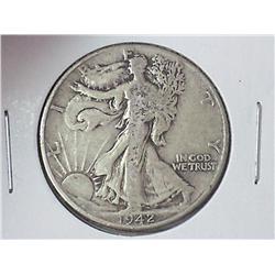1942 WALKING LIBERTY HALF DOLLAR