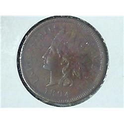 1894 INDIAN HEAD CENT (EF+)