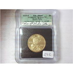 2002-P SACAGAWEA SIGNATURE SERIES $ ICG MS66