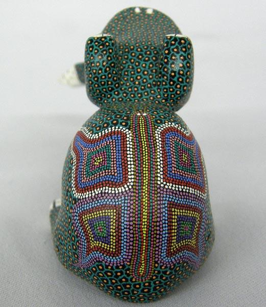 4 Mexican Hand Carved Wood Animals