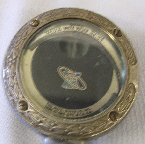 4 Antique Car Radiator Gauges by Moto Meter