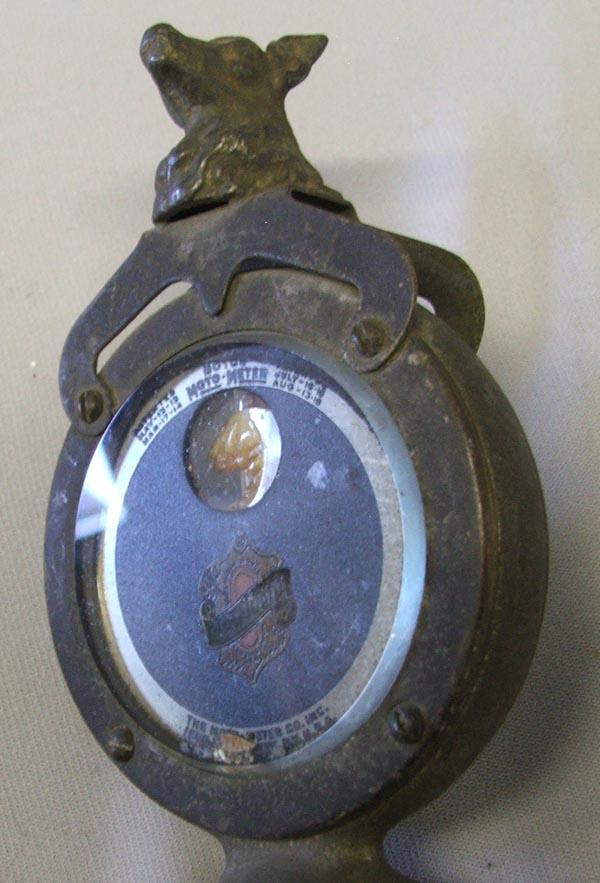 4 Antique Car Radiator Gauges by Moto Meter
