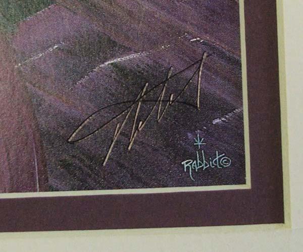 2 Signed Matted Prints by Bill Rabbit