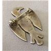 Image 2 : Navajo Thunderbird Pin Turquoise and Silver