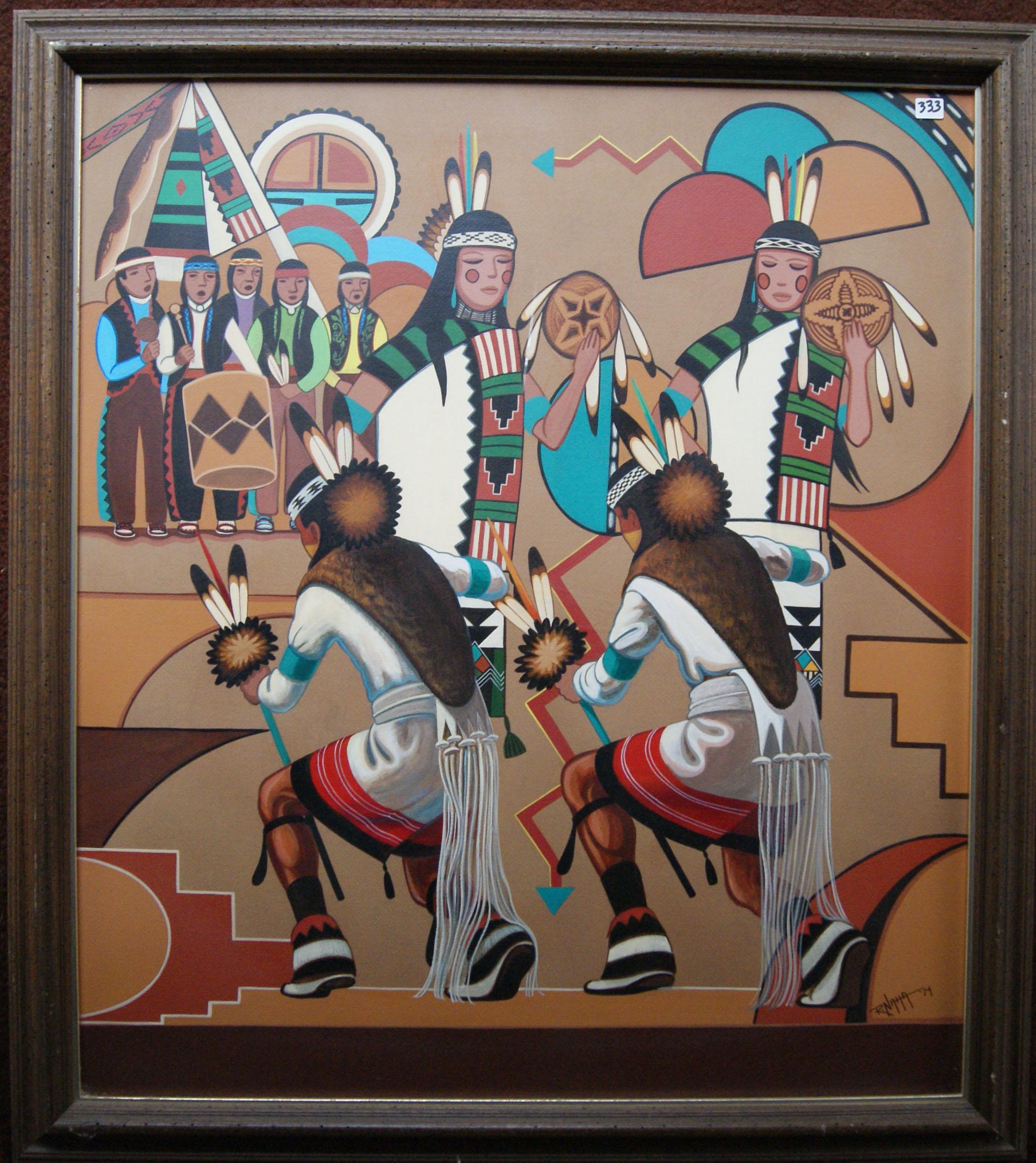 Hopi Rabbit Drawing Hopi Painting