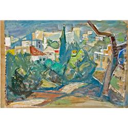 Landscape in Jerusalem by Yaacov Eisenscher
