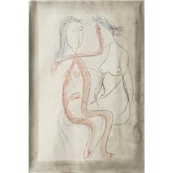 Two Girls by Yankel Adler