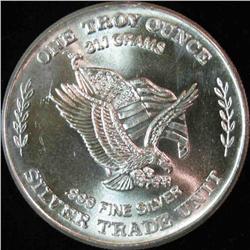 8. Historic .999 Fine Silver Rounds minted from U.S. Strategic Stockpile Silver