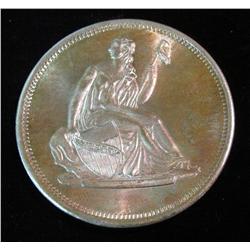 21. Liberty Seated Dollar Design One Troy Ounce .999 Fine Silver. BU.
