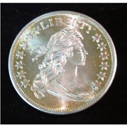 23. Bust Dollar Design One Troy Ounce .999 Fine Silver. BU.