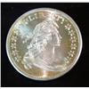 Image 1 : 23. Bust Dollar Design One Troy Ounce .999 Fine Silver. BU.