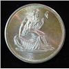 Image 1 : 28. Liberty Seated Dollar Design One Troy Ounce .999 Fine Silver 