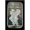 Image 1 : 38. 1994 "Merry Christmas" One Ounce .999 Fine Silver Ingot. BU.