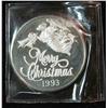 Image 1 : 46. 1993 "Merry Christmas" "Peace on Earth" One Troy Ounce .999 Fine Silver Round.