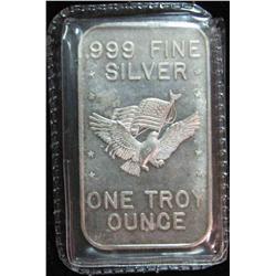 47. Historic .999 Fine Silver Ingot minted from U.S. Strategic Stockpile Silver