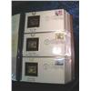 Image 1 : 52. Large Simulated Leather Bound Album titled "Golden Replicas of U.S. Stamps
