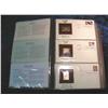 Image 1 : 60. Large Simulated Leather Bound Album titled "Golden Replicas of U.S. Stamps