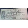 Image 1 : 75. 1920 First National Bank of Cooperstown, N.Y. hole cancelled check.