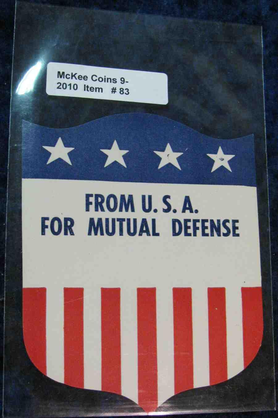 Shield Defned Sticker 83. Flag Shield Sticker